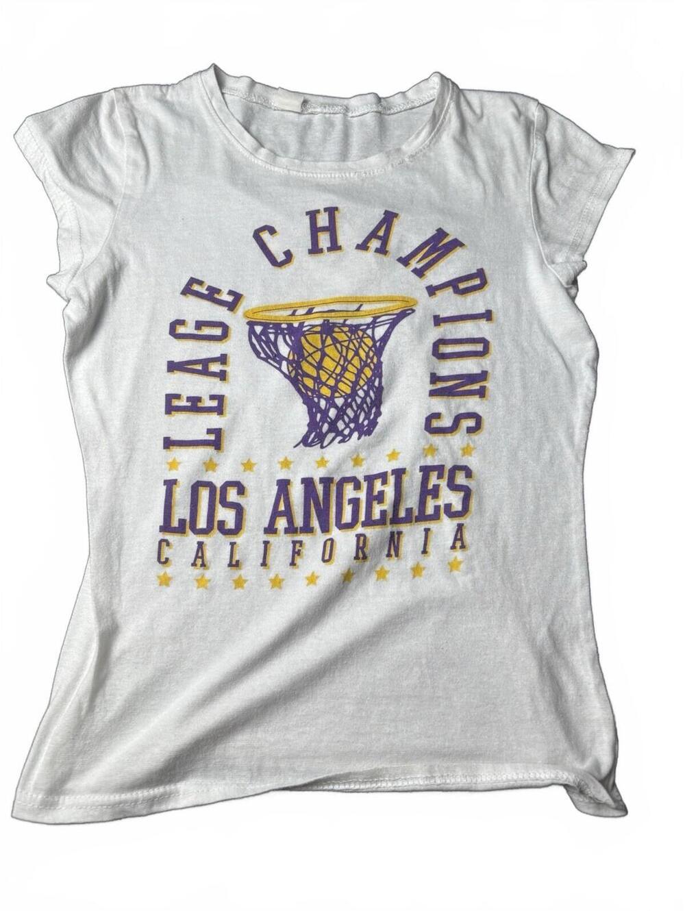 Women’s White Los Angeles League Champions T-Shirt